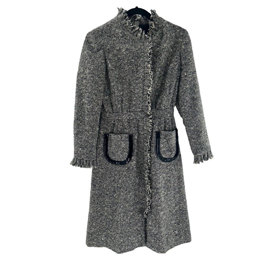 Vintage Shannon Rodgers For Jerry Silverman Custom Tweed Wool Dress Size XS/S
